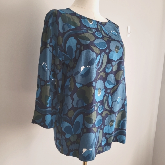 Marimekko Floral Blouse Size 34 - Picture 1 of 7